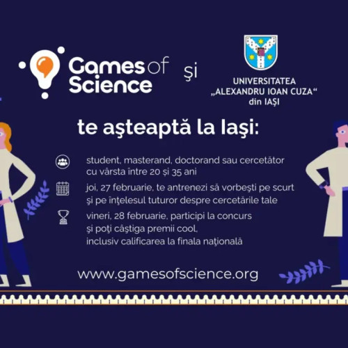 Înscrierile pentru &quot;Games of Science&quot; se încheie în nouă zile