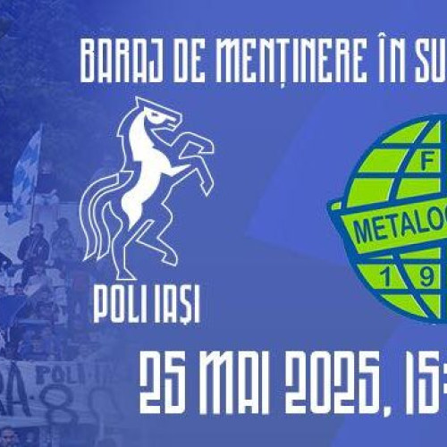 Astăzi, ACSM Politehnica Iași joacă barajul de menținere în Liga I