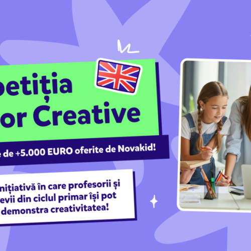 Novakid organizează &quot;Competiția Școlilor Creative&quot; pentru elevii din ciclul primar