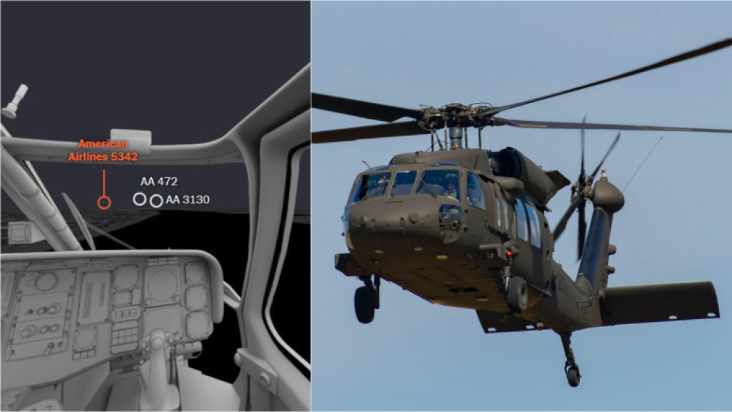 Video Ce a provocat coliziunea în aer dintre un avion de pasageri și un elicopter Black Hawk, din ianuarie, la Washington