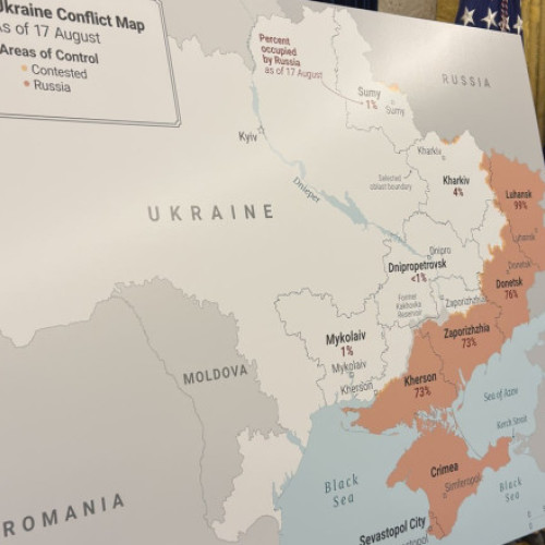 Negocierile din Biroul Oval, cu harta Ucrainei pe masă (BBC). La ce vrea Putin să renunțe Zelenski