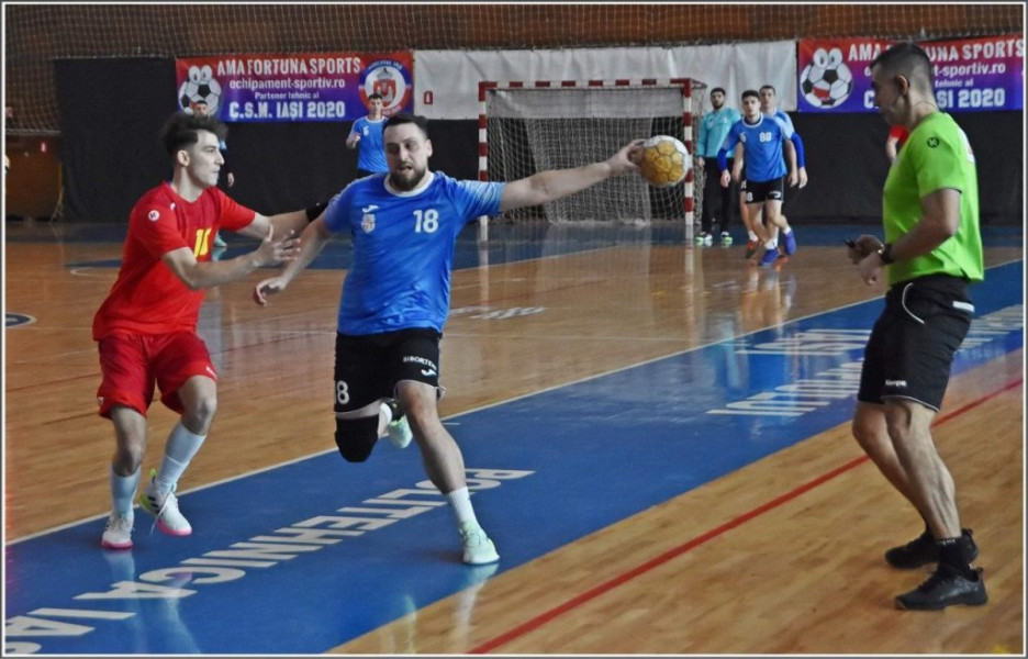 Politehnica Iași câștigă primul meci pe teren în Seria A a Diviziei A la handbal masculin