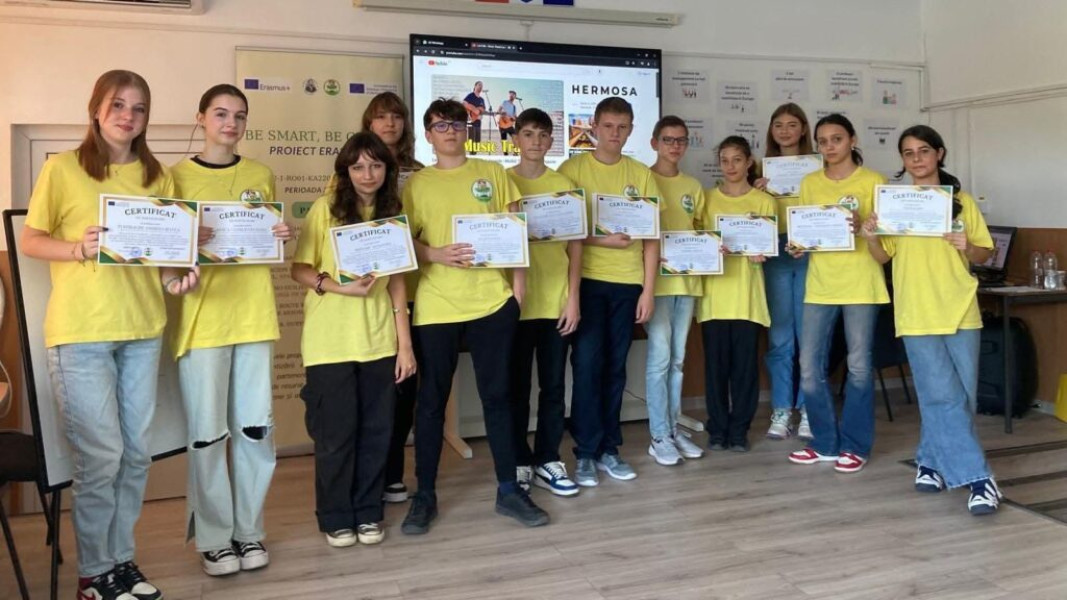 Proiectul „Be Smart, Be Green!” al Școlii „Vasile Conta” din Iași premiat la nivel european