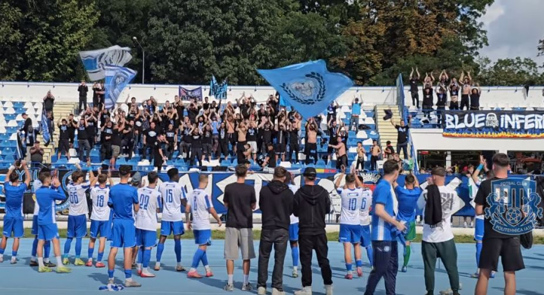 Politehnica Iași se menține aproape de play-off după șapte etape în Liga a II-a