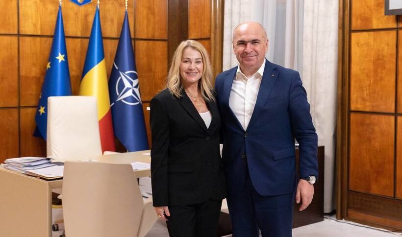 Nadia Comăneci și Mihai Covaliu, întâlnire cu premierul Ilie Bolojan și vicepremierul Tánczos Barna