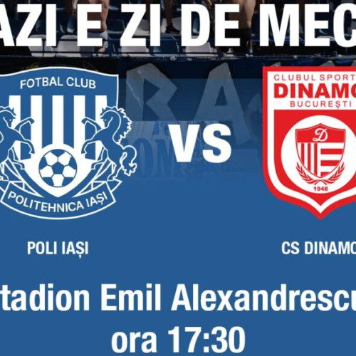 Politehnica Iași și Dinamo București încheie la egalitate etapa a X-a din Liga a II-a