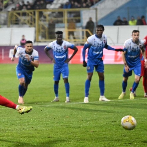 FCSB câștigă cu 3-1 meciul de la Gloria Bistrița în Cupa României